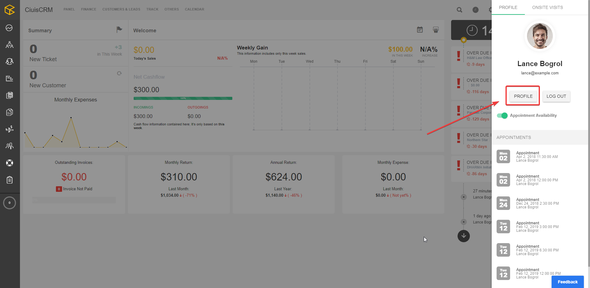 Admin Profile Update